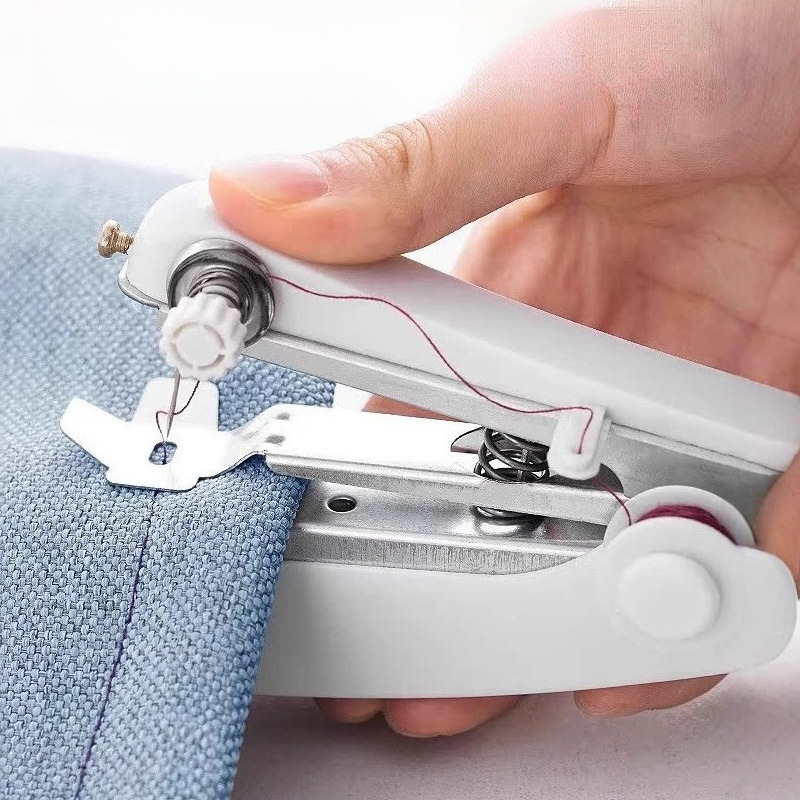 Mini Electric Sewing Machine Handheld - 1 stks Witte Draagbare Mini Naaimachine