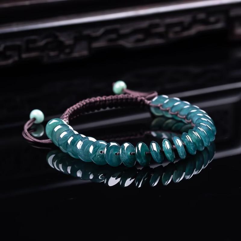 Beading - Natuurlijke Echte Smaragd Blauw Water Abacus