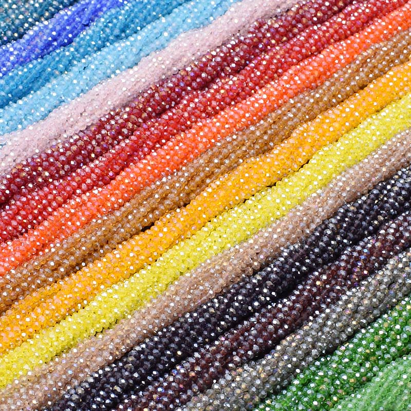 Glass Seed Beads 2Mm Jewelry Making - Plating Ab Kleur Transparante Glanzende 2