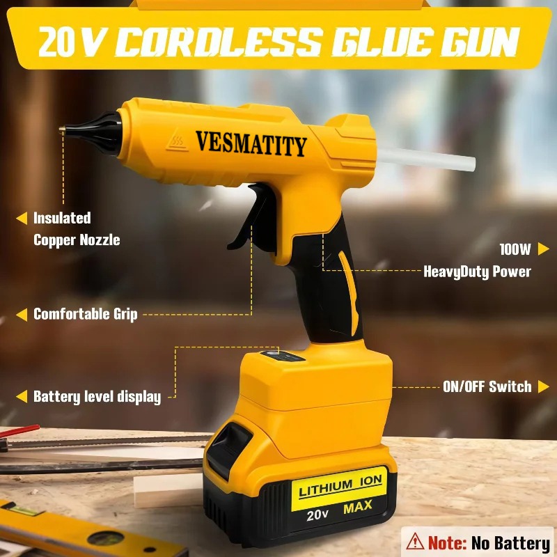 Origineel Draadloos Elektrisch - Hot Melt Glue Gun Cordless recensie en prijs