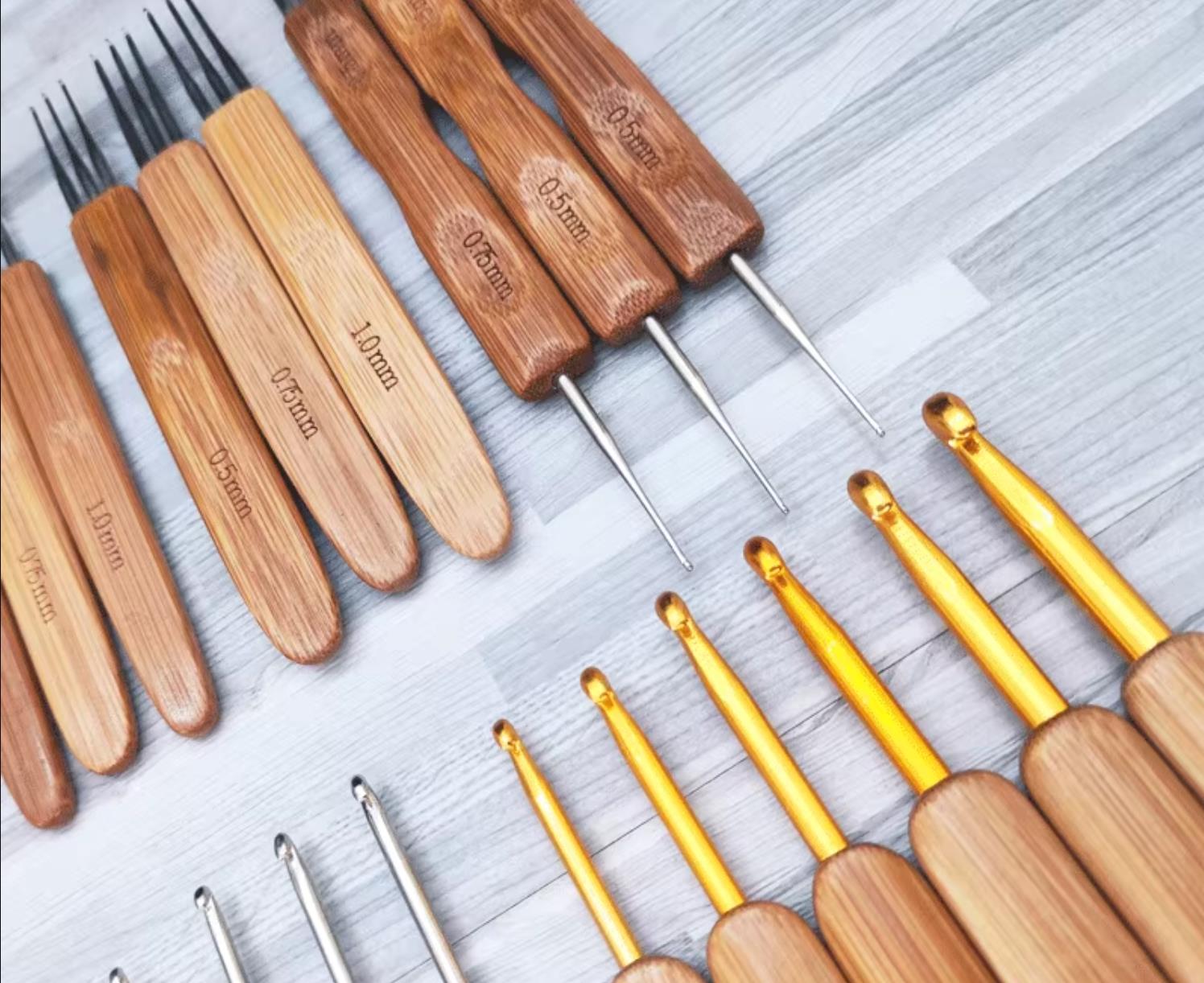 Bamboe Houten Handvat Haaknaal - Wooden Crochet Hooks Ergonomic Handle recensie en prijs