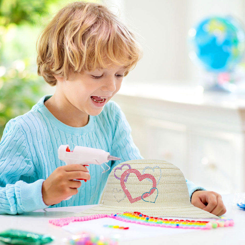 8 stuks kinderstrohoeden DIY b - Painting Supplies recensie en prijs