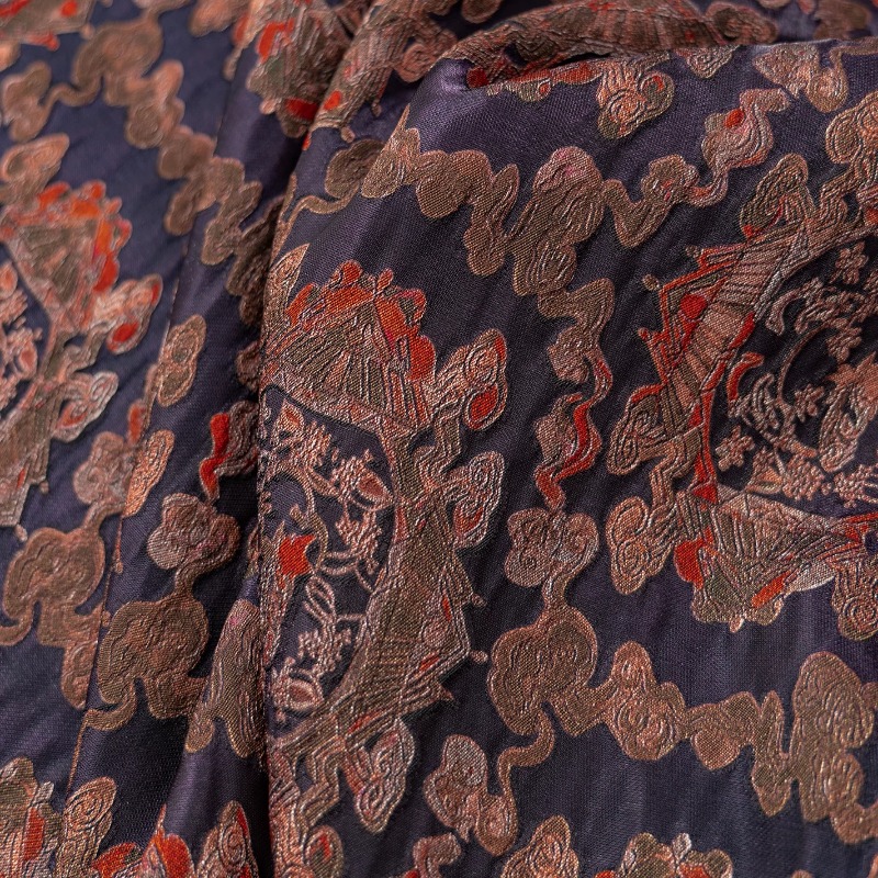 Paars Rood Rayon Bloemen Jacqu - Sewing recensie en prijs