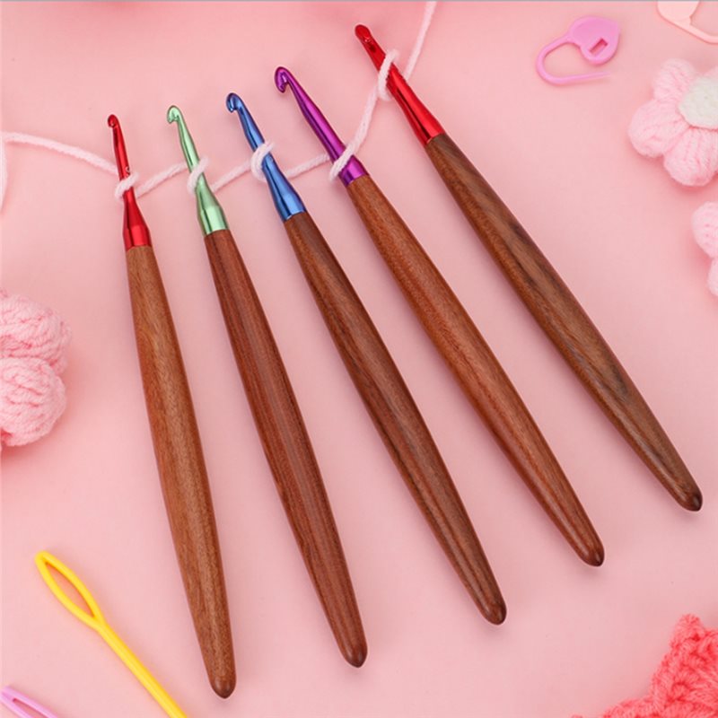 A11E-haaknaaldenset, ergonomis - Wooden Crochet Hooks Ergonomic Handle recensie en prijs