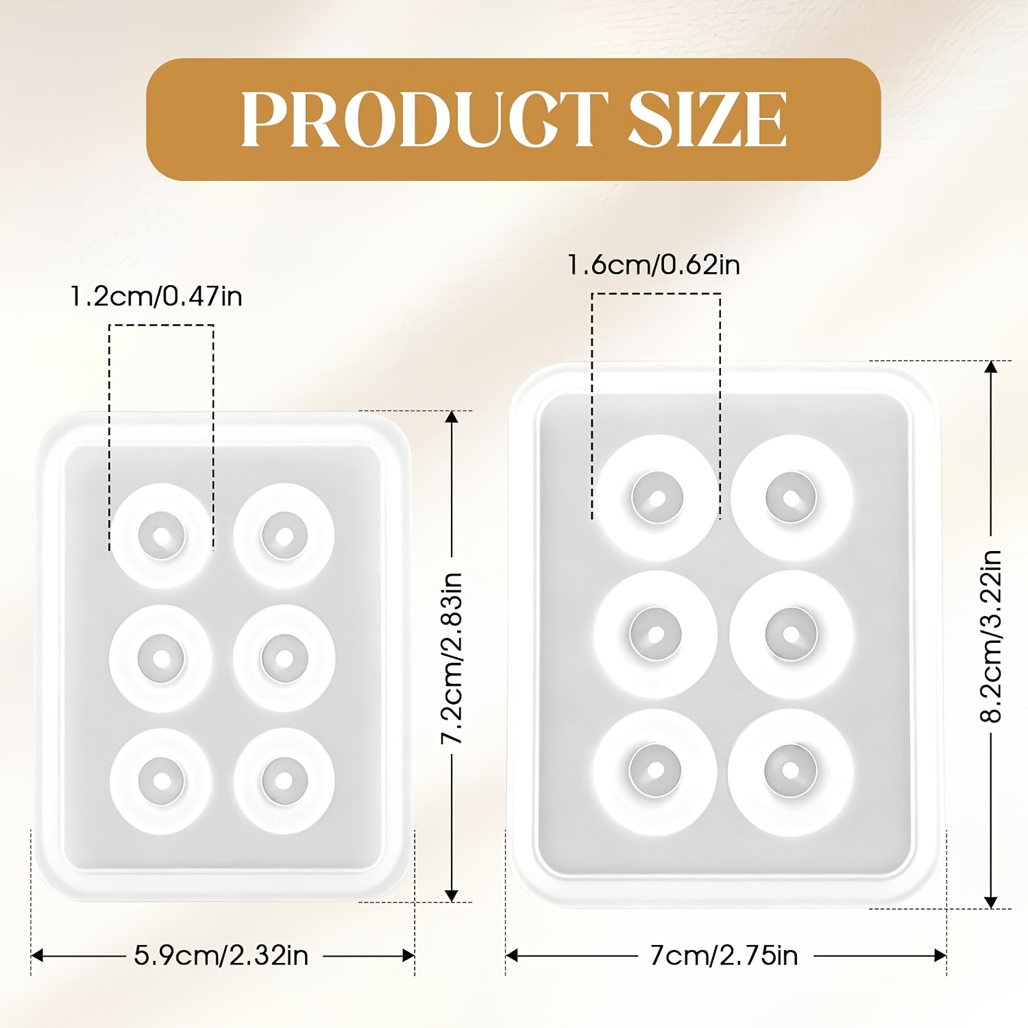 Twee geperforeerde bolvormige  - Silicone Epoxy Resin Molds Set recensie en prijs