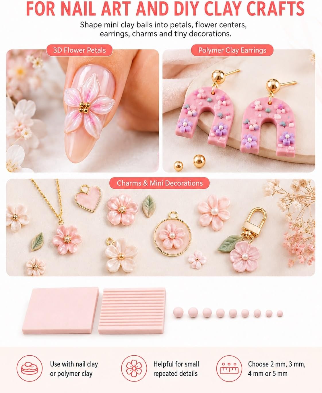 4-delige 3D-print klei gelbal  - Beading recensie en prijs