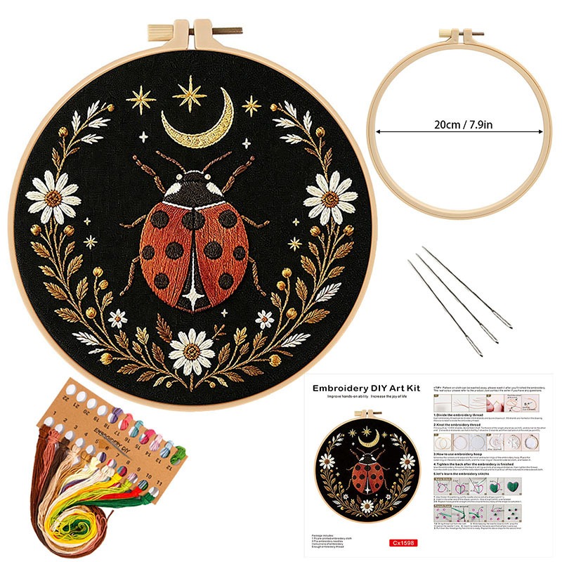 Vlinderbloem Borduurwerk DIY K - Cross Stitch Stamped Kits Beginners recensie en prijs