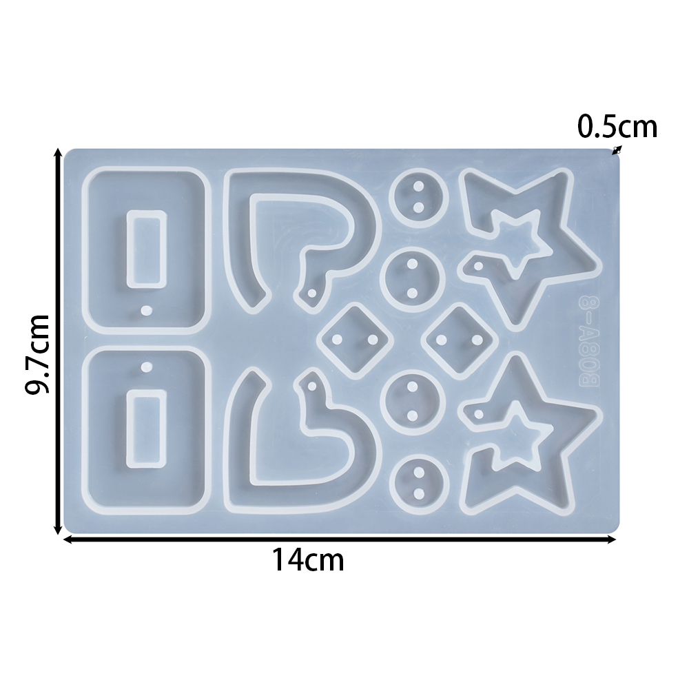 1 stks/partij Geometrische Oor - Silicone Epoxy Resin Molds Set recensie en prijs