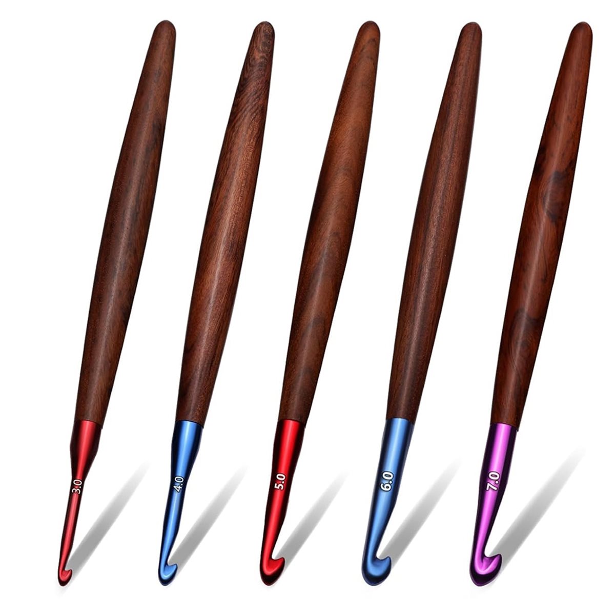 2026 Nieuwe Haaknaaldenset, Er - Wooden Crochet Hooks Ergonomic Handle recensie en prijs