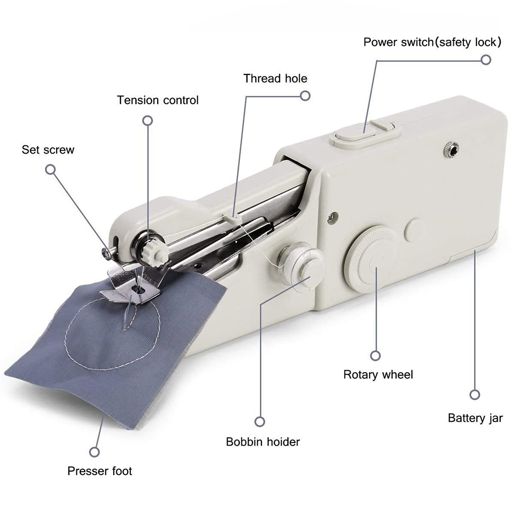 Draagbare handnaaimachine Mini - Mini Electric Sewing Machine Handheld recensie en prijs
