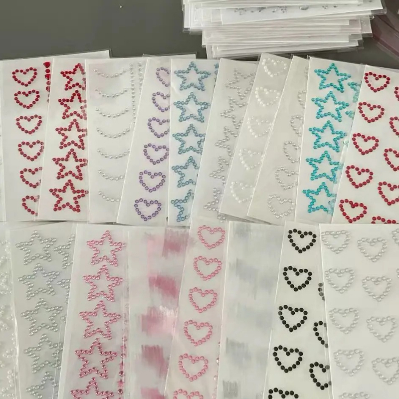 Zelfklevende diamantster hart  - Scrapbooking recensie en prijs