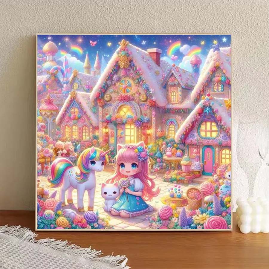1 stuk 5D DIY flockingdoek, sp - 5D Diamond Painting Kit Full Drill recensie en prijs