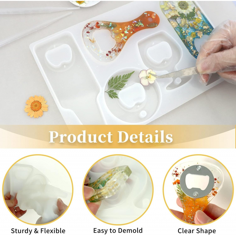 Flessenopener harsvorm, bier s - Silicone Epoxy Resin Molds Set recensie en prijs