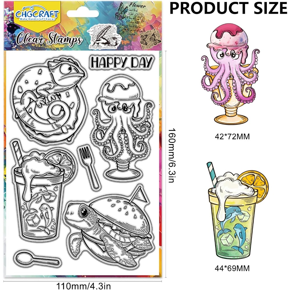 Zeedieren duidelijke stempels  - Clear Silicone Stamps For Card Making recensie en prijs