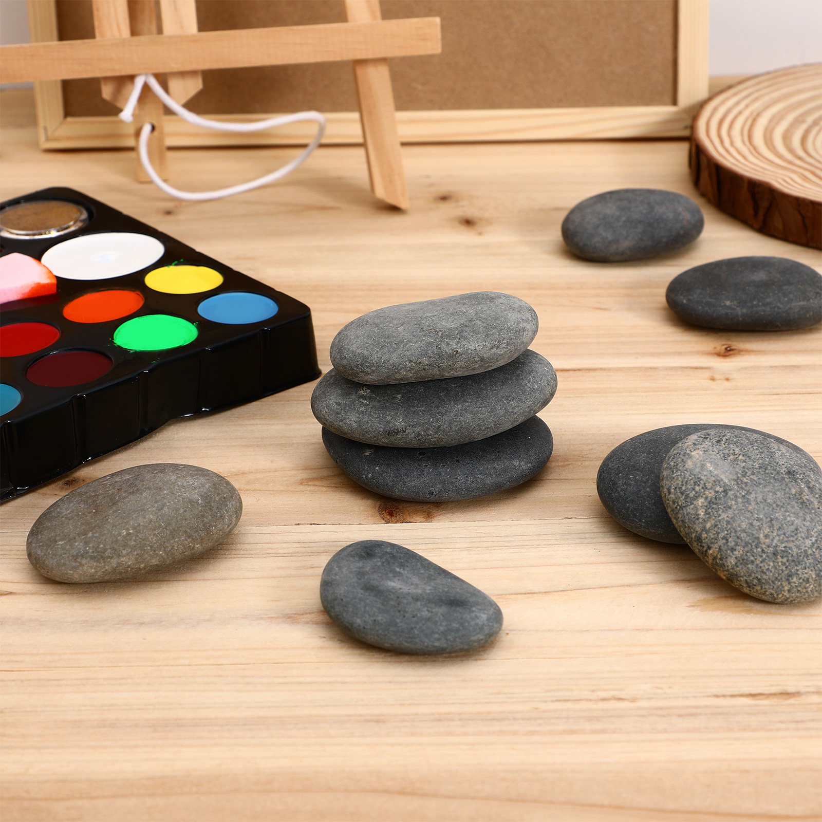 9 stuks beschilderde platte st - Painting Supplies recensie en prijs