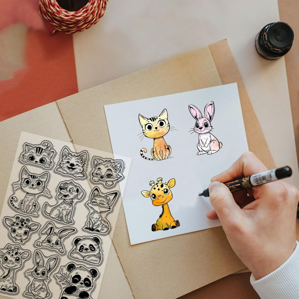 Kat Hond Konijn Clear Stempels - Clear Silicone Stamps For Card Making recensie en prijs