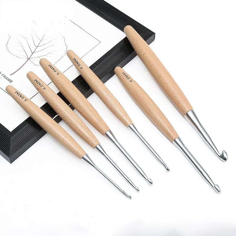 1/11 stuks houten handvat haak - Wooden Crochet Hooks Ergonomic Handle recensie en prijs