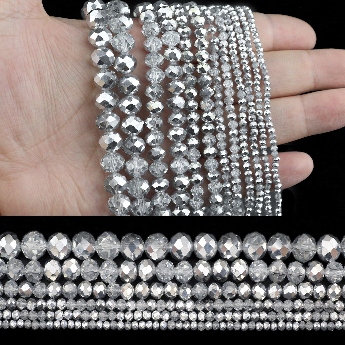 Half Zilver Kleur Transparante - Glass Seed Beads 2Mm Jewelry Making recensie en prijs