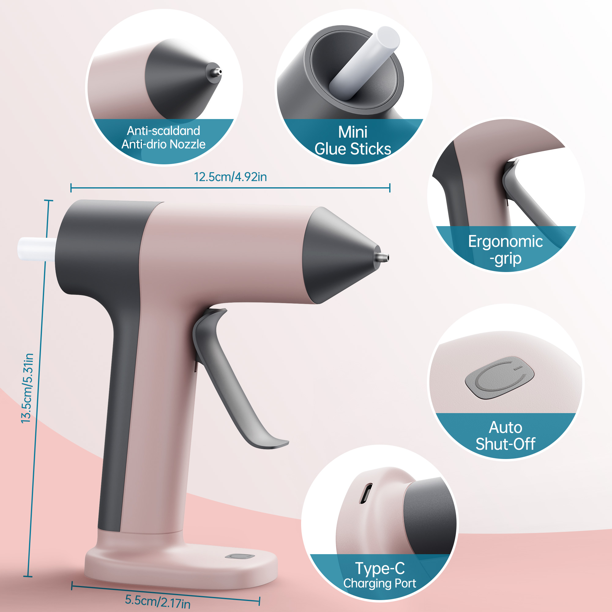 15W Draadloos Hete Lijmpistool - Hot Melt Glue Gun Cordless recensie en prijs