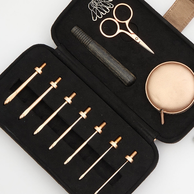1 set haaknaaldensets met één  - Wooden Crochet Hooks Ergonomic Handle recensie en prijs