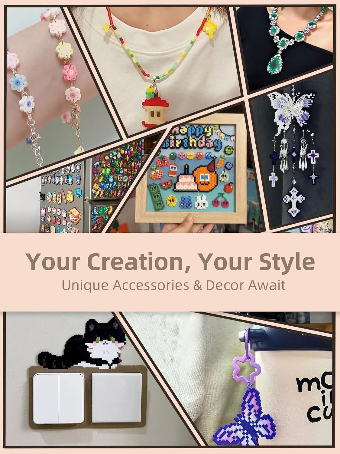 Fuse Beads Kit-Easy DIY-96 kle - Beading recensie en prijs